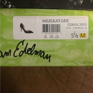 Sam Edelman Women's Black Suede Heels